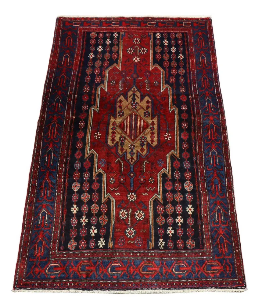 Dywan Gabbeh - Loribaft Perski - 243 x 133 cm - czerwony