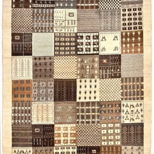 Dywan Gabbeh - Loribaft Perski - 247 x 187 cm - brązowy
