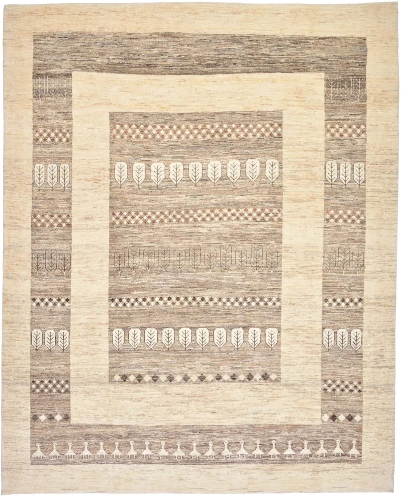 Dywan Gabbeh - Loribaft Perski - 253 x 203 cm - piaskowy