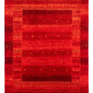 Dywan Gabbeh - Loribaft Perski - 277 x 220 cm - czerwony