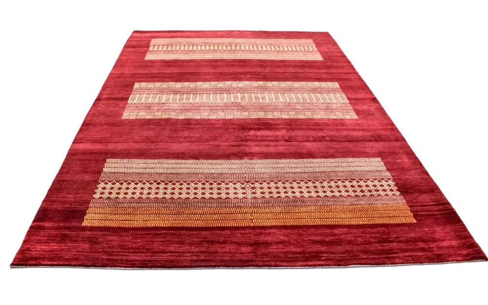 Dywan Gabbeh - Loribaft Perski - 297 x 202 cm - wielokolorowy
