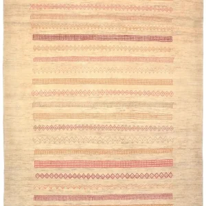 Dywan Gabbeh - Loribaft Perski - 301 x 205 cm - piaskowy