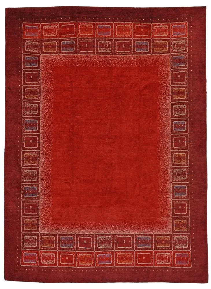 Dywan Gabbeh - Loribaft Perski - 353 x 257 cm - czerwony