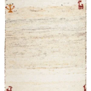 Dywan Gabbeh - Loribaft Perski - 60 x 40 cm - beżowy