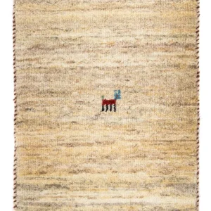Dywan Gabbeh - Loribaft Perski - 60 x 40 cm - beżowy
