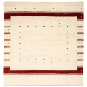 Dywan Gabbeh - Loribaft Perski kwadratowy - 255 x 255 cm - beżowy