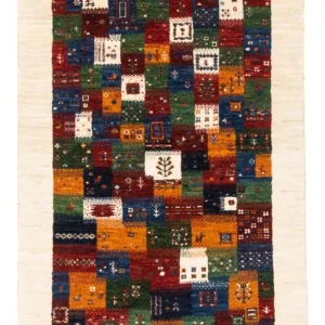 Dywan Gabbeh - Loribaft Perski - Royal - 125 x 83 cm - wielokolorowy