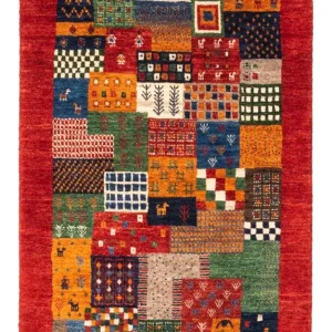 Dywan Gabbeh - Loribaft Perski - Royal - 125 x 80 cm - wielokolorowy