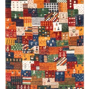 Dywan Gabbeh - Loribaft Perski - Royal - 125 x 80 cm - wielokolorowy