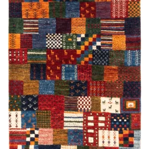 Dywan Gabbeh - Loribaft Perski - Royal - 128 x 84 cm - wielokolorowy