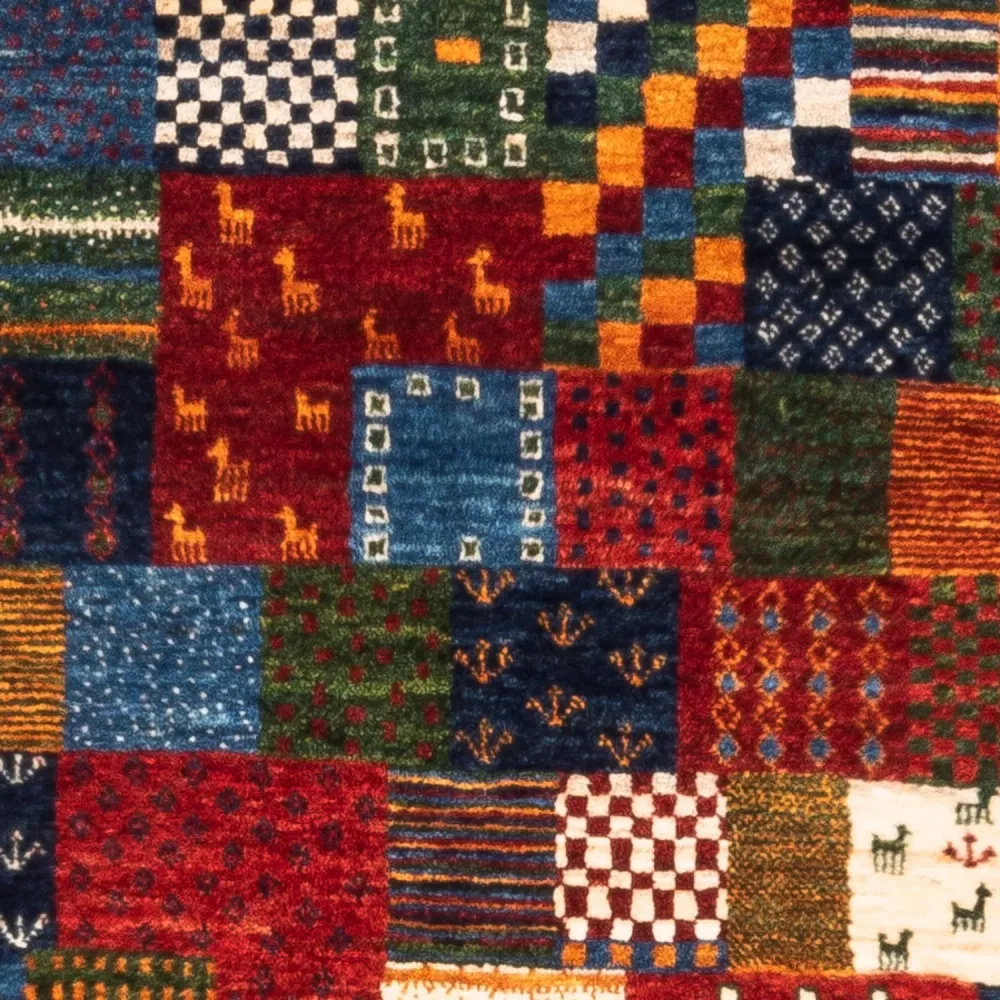 Dywan Gabbeh - Loribaft Perski - Royal - 128 x 84 cm - wielokolorowy