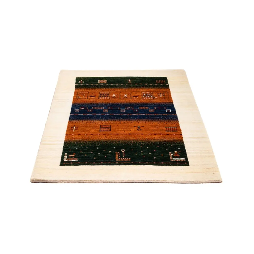 Dywan Gabbeh - Loribaft Perski - Royal - 129 x 88 cm - wielokolorowy