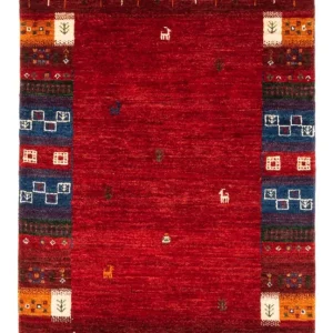 Dywan Gabbeh - Loribaft Perski - Royal - 130 x 86 cm - wielokolorowy