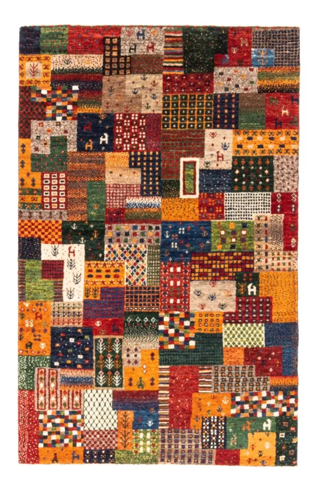 Dywan Gabbeh - Loribaft Perski - Royal - 130 x 86 cm - wielokolorowy