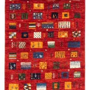 Dywan Gabbeh - Loribaft Perski - Royal - 130 x 85 cm - wielokolorowy