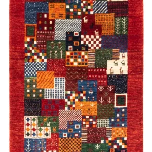 Dywan Gabbeh - Loribaft Perski - Royal - 132 x 86 cm - wielokolorowy