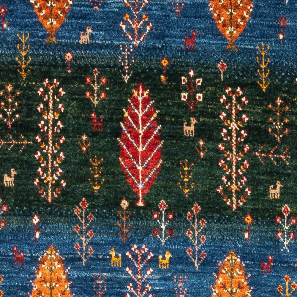 Dywan Gabbeh - Loribaft Perski - Royal - 132 x 84 cm - wielokolorowy
