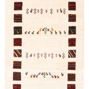 Dywan Gabbeh - Loribaft Perski - Royal - 132 x 84 cm - wielokolorowy