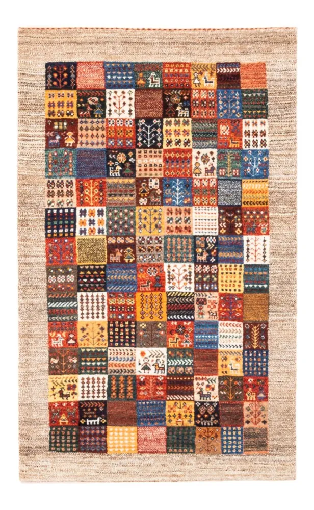 Dywan Gabbeh - Loribaft Perski - Royal - 132 x 84 cm - wielokolorowy