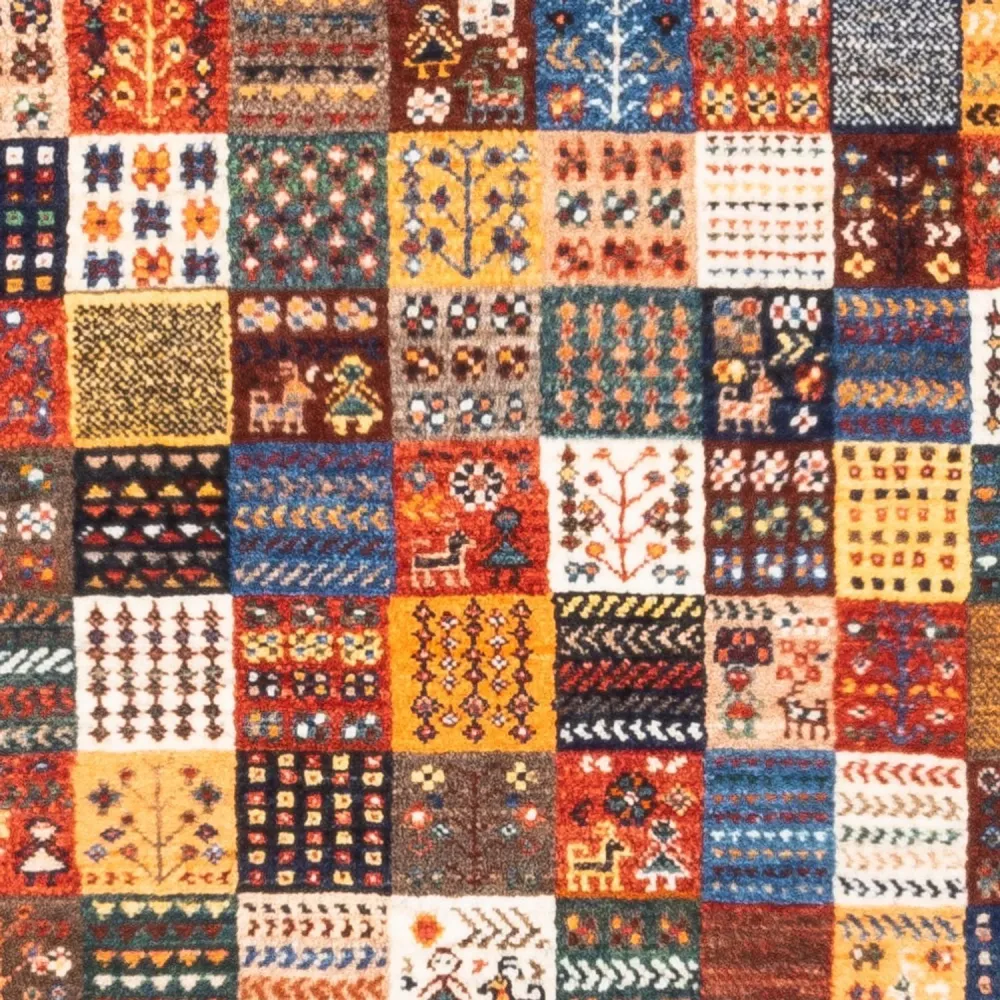Dywan Gabbeh - Loribaft Perski - Royal - 132 x 84 cm - wielokolorowy