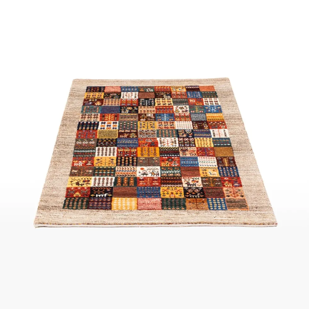 Dywan Gabbeh - Loribaft Perski - Royal - 132 x 84 cm - wielokolorowy