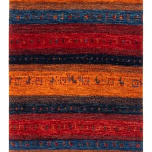 Dywan Gabbeh - Loribaft Perski - Royal - 137 x 86 cm - wielokolorowy