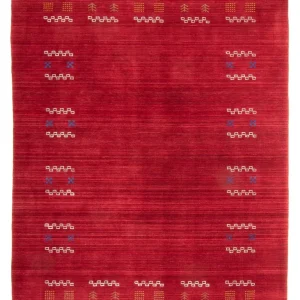 Dywan Gabbeh - Loribaft Softy - 240 x 170 cm - ciemna czerwień
