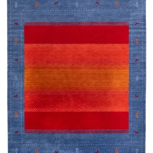 Dywan Gabbeh - Loribaft Softy - 240 x 170 cm - niebieski