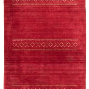 Dywan Gabbeh - Loribaft Softy - 240 x 170 cm - ciemna czerwień