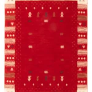 Dywan Gabbeh - Loribaft Softy - 90 x 60 cm - czerwony
