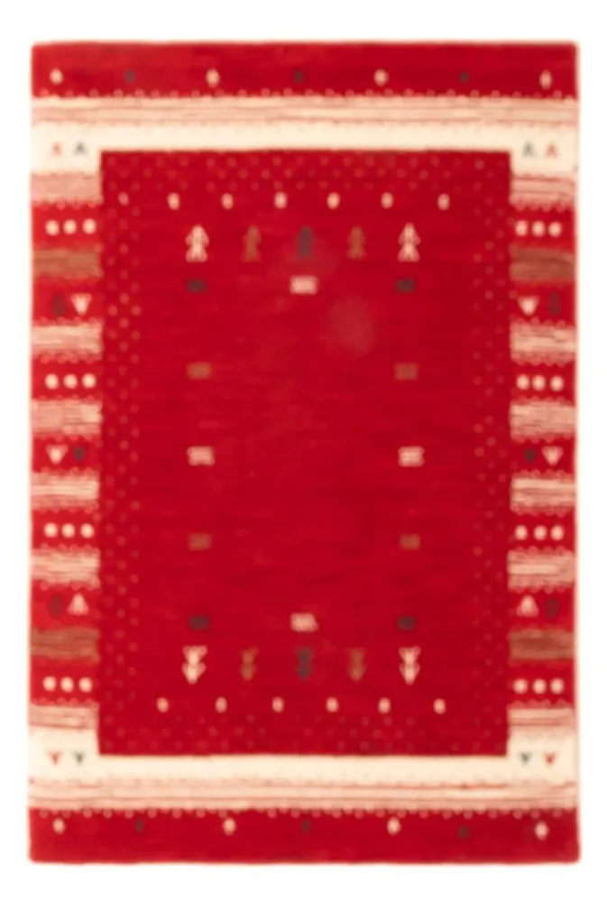 Dywan Gabbeh - Loribaft Softy - 90 x 60 cm - czerwony