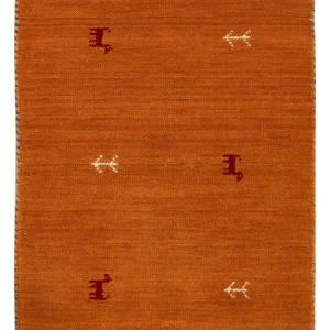 Dywan Gabbeh - Loribaft Softy - 90 x 60 cm - karmelowy