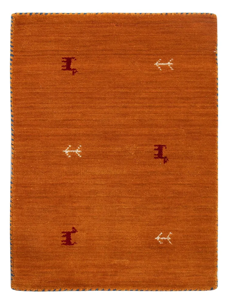 Dywan Gabbeh - Loribaft Softy - 90 x 60 cm - karmelowy