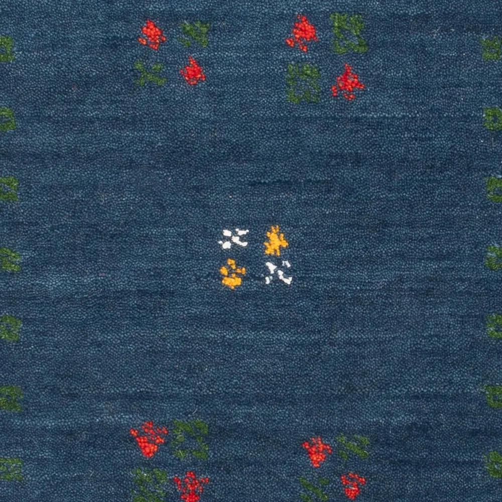 Dywan Gabbeh - Loribaft Softy - 90 x 60 cm - niebieski