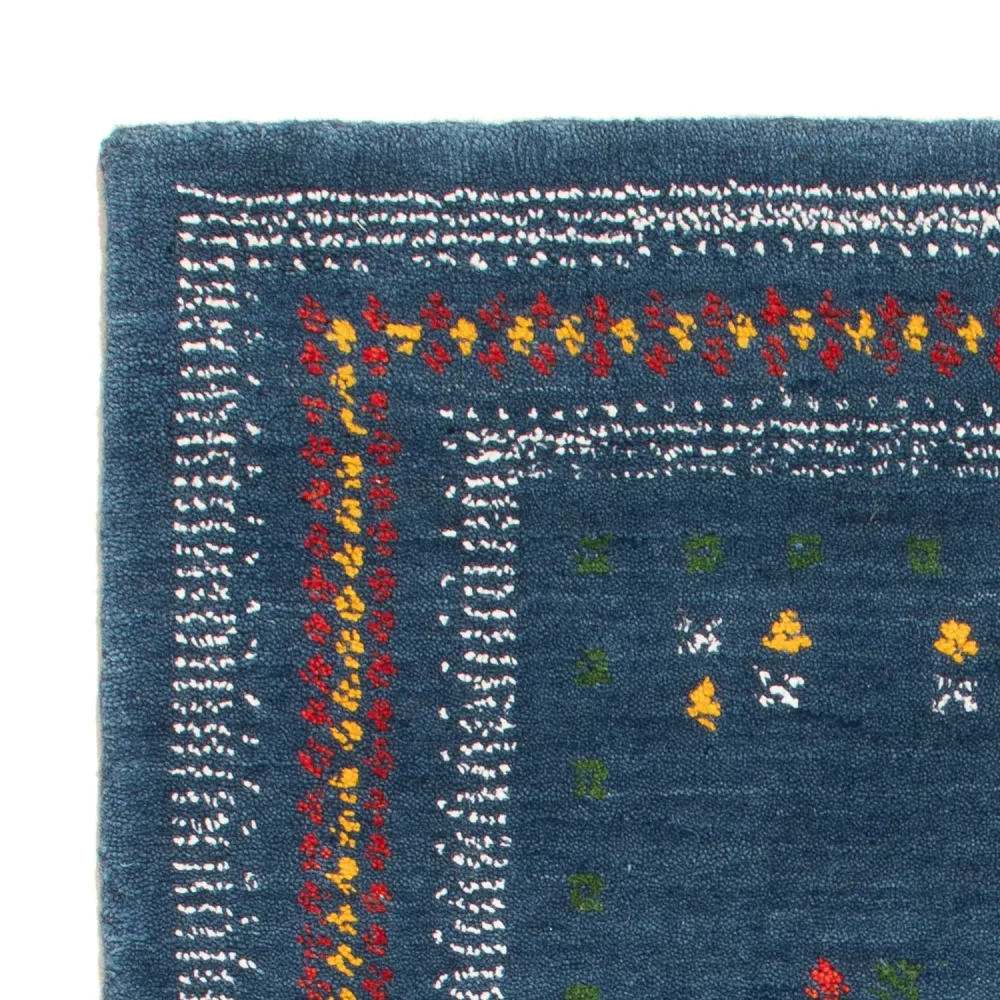 Dywan Gabbeh - Loribaft Softy - 90 x 60 cm - niebieski