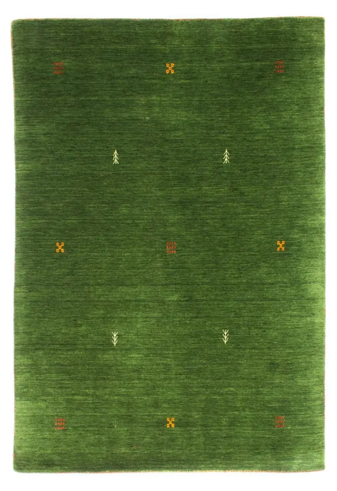 Dywan Gabbeh - Miękki - 196 x 145 cm - zielona