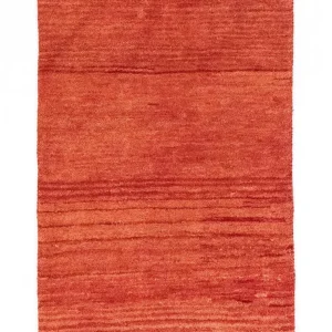 Dywan Gabbeh - perski - 108 x 76 cm - pomarańczowy