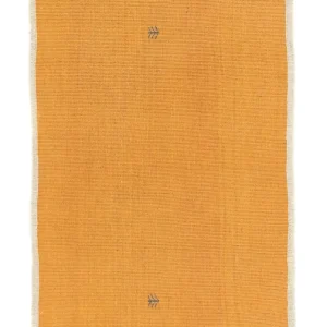 Dywan Gabbeh - perski - 123 x 78 cm - złoto