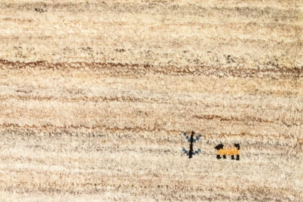 Dywan Gabbeh - perski - 129 x 74 cm - wielokolorowy