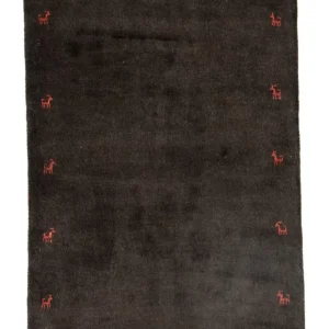 Dywan Gabbeh - perski - 130 x 85 cm - niebieski