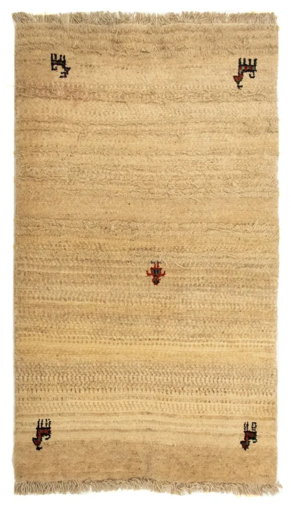 Dywan Gabbeh - perski - 133 x 78 cm - beżowy