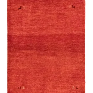 Dywan Gabbeh - perski - 143 x 100 cm - pomarańczowy