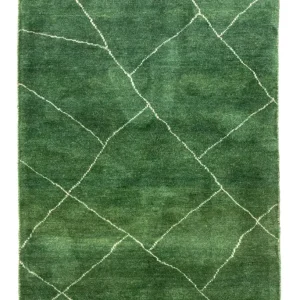 Dywan Gabbeh - perski - 143 x 100 cm - zielona