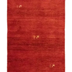 Dywan Gabbeh - perski - 145 x 100 cm - czerwony