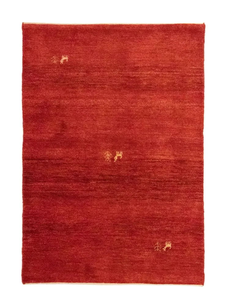 Dywan Gabbeh - perski - 145 x 100 cm - czerwony