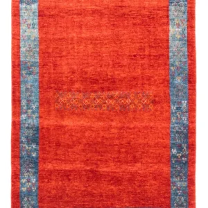 Dywan Gabbeh - perski - 145 x 101 cm - czerwony