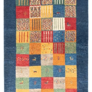 Dywan Gabbeh - perski - 146 x 101 cm - wielokolorowy