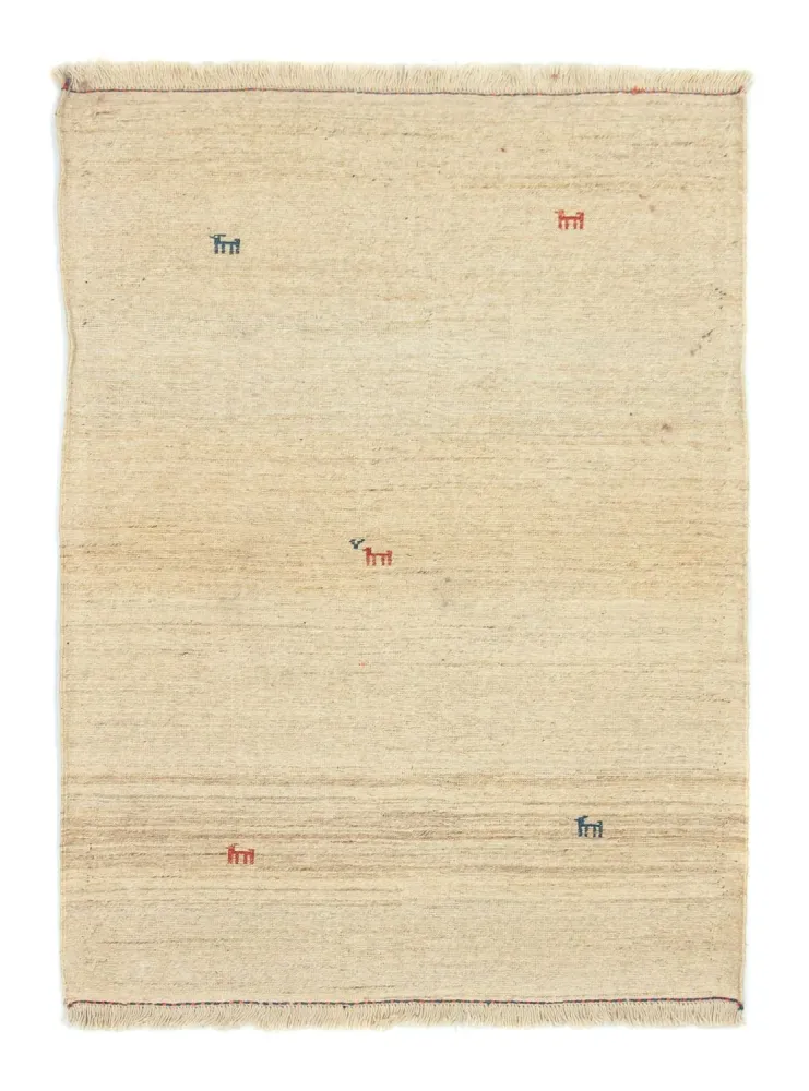 Dywan Gabbeh - perski - 148 x 106 cm - beżowy