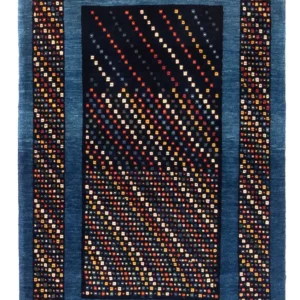 Dywan Gabbeh - perski - 150 x 100 cm - niebieski