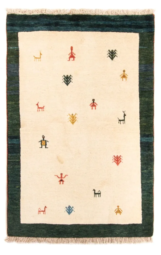 Dywan Gabbeh - perski - 152 x 100 cm - wielokolorowy